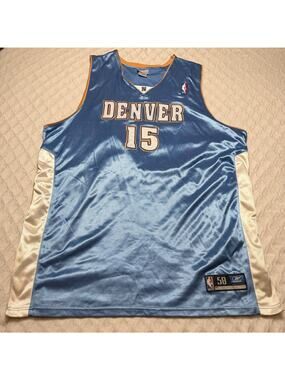 Vintage Reebok Denver Nuggets Carmelo Anthony Jersey Mens 58 NBA #15